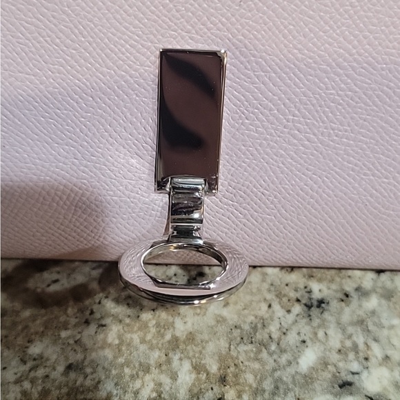 BULGARI Bifold Long Wallet Pink Leather.       Size: H 3.93" x W 7.48" x D 0.78" - Picture 8 of 11